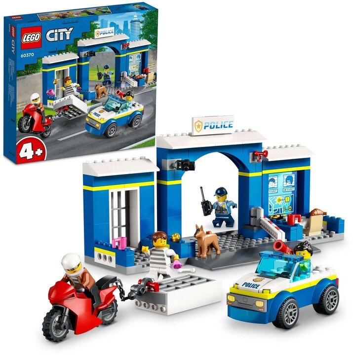 LEGO City 60370 Police Station Chase, 172 Pieces - Image 1