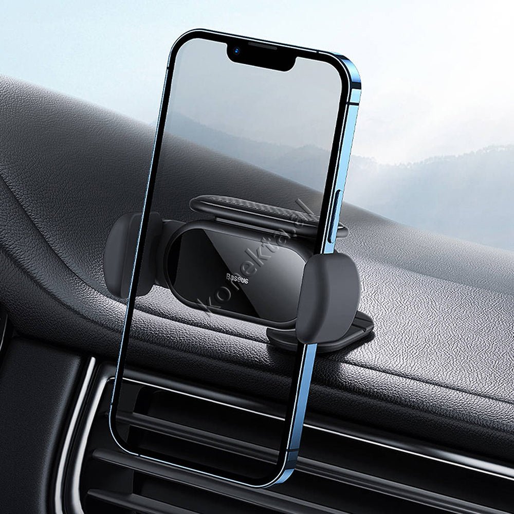 Baseus Car Phone Holder with Sensor Grip and Solar Panel - Thumbnail 12