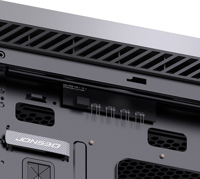Jonsbo D500 ARGB Case, Black and Silver, Full Tower - Thumbnail 21