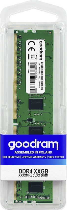 GoodRam DDR4 Memory, 8 GB, 2666 MHz, CL19 - Thumbnail 2