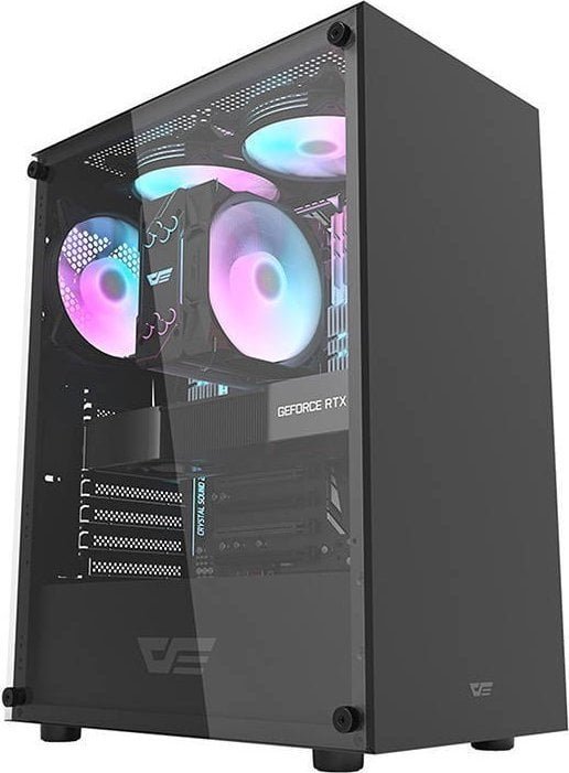 Darkflash DK100 Case, Black, Midi Tower - Thumbnail 2