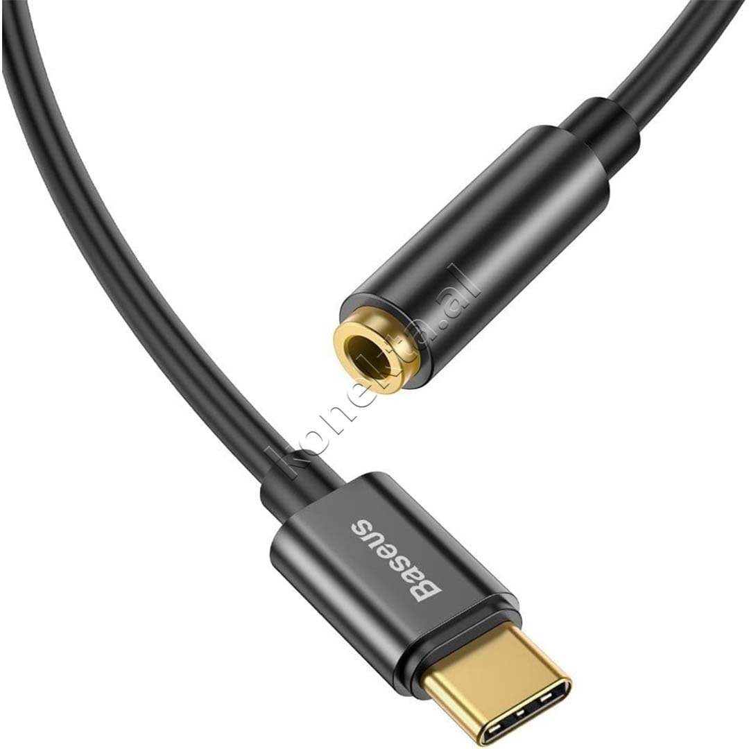 Baseus Type-C to AUX Female Adapter, Black - Thumbnail 4