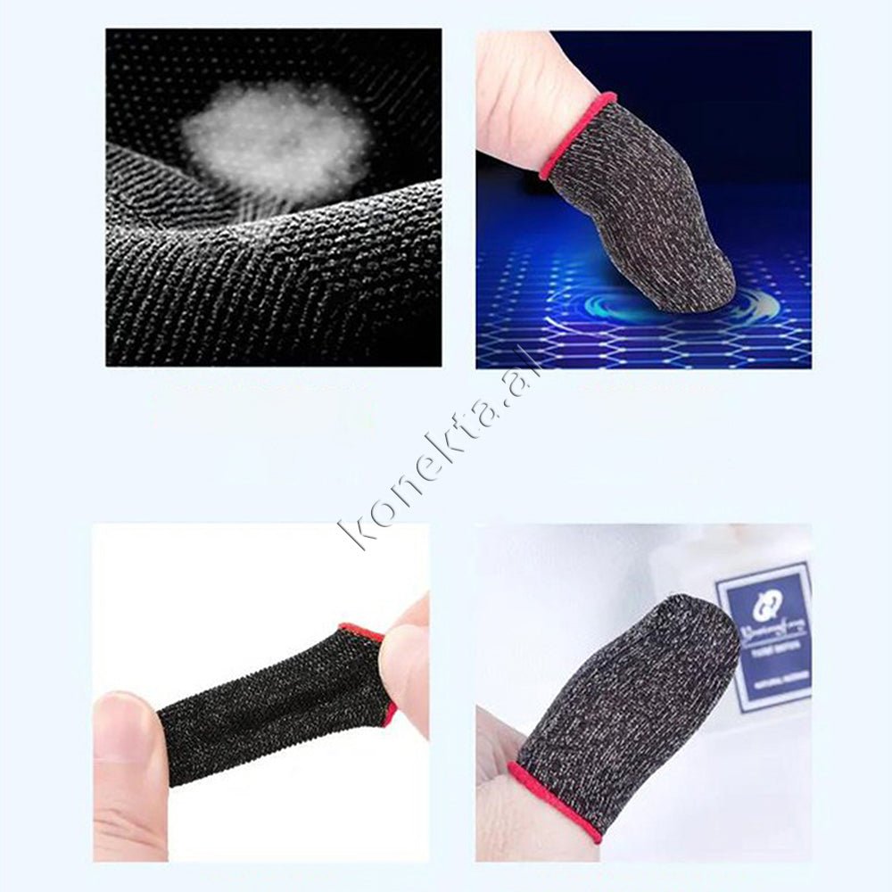 XO Gaming Finger Sleeves, Transparent with Black Protective Edges - Thumbnail 5