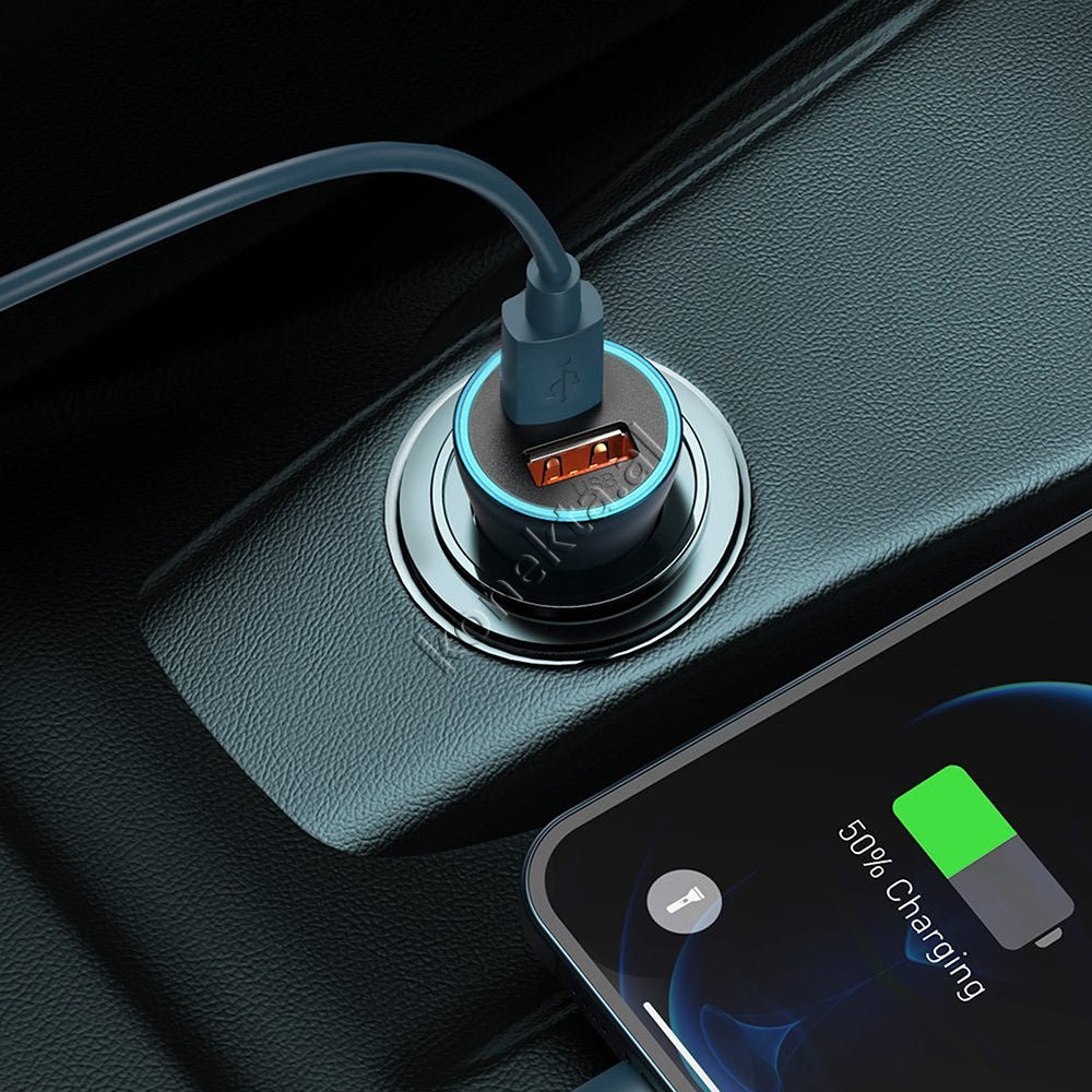 Baseus Car Charger with 2 USB Ports + Type-C 40W - Thumbnail 7