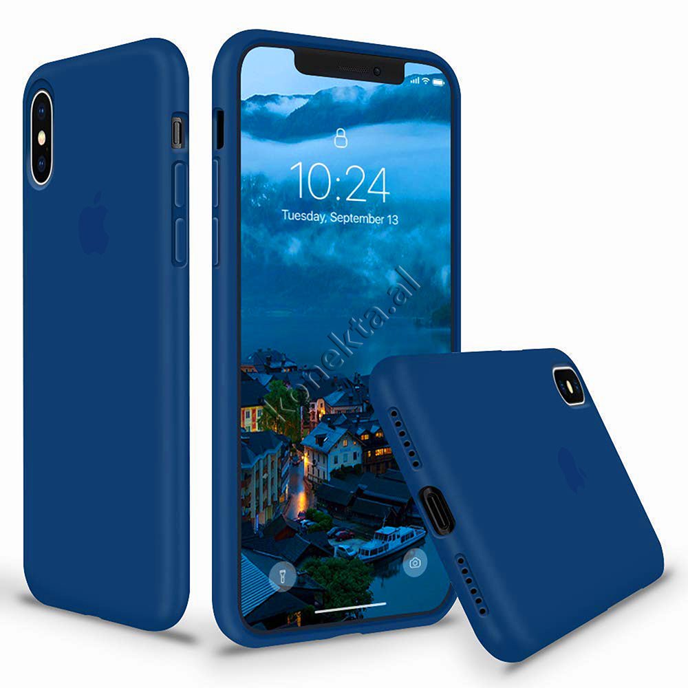 Apple Silicone Case for iPhone 6 / 6s / 6 Plus / 6s Plus, Black / Red / Green / Yellow / Blue / Pink / Violet - Image 1