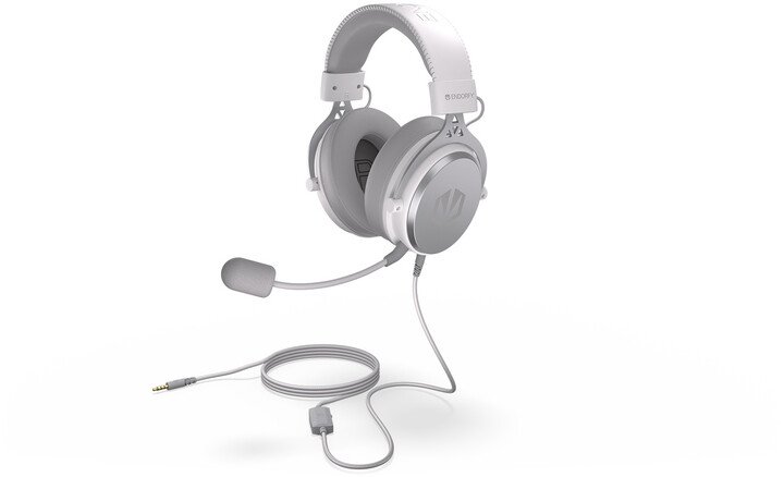 Endorfy Viro Plus Headphones USB Onyx White, White - Thumbnail 2