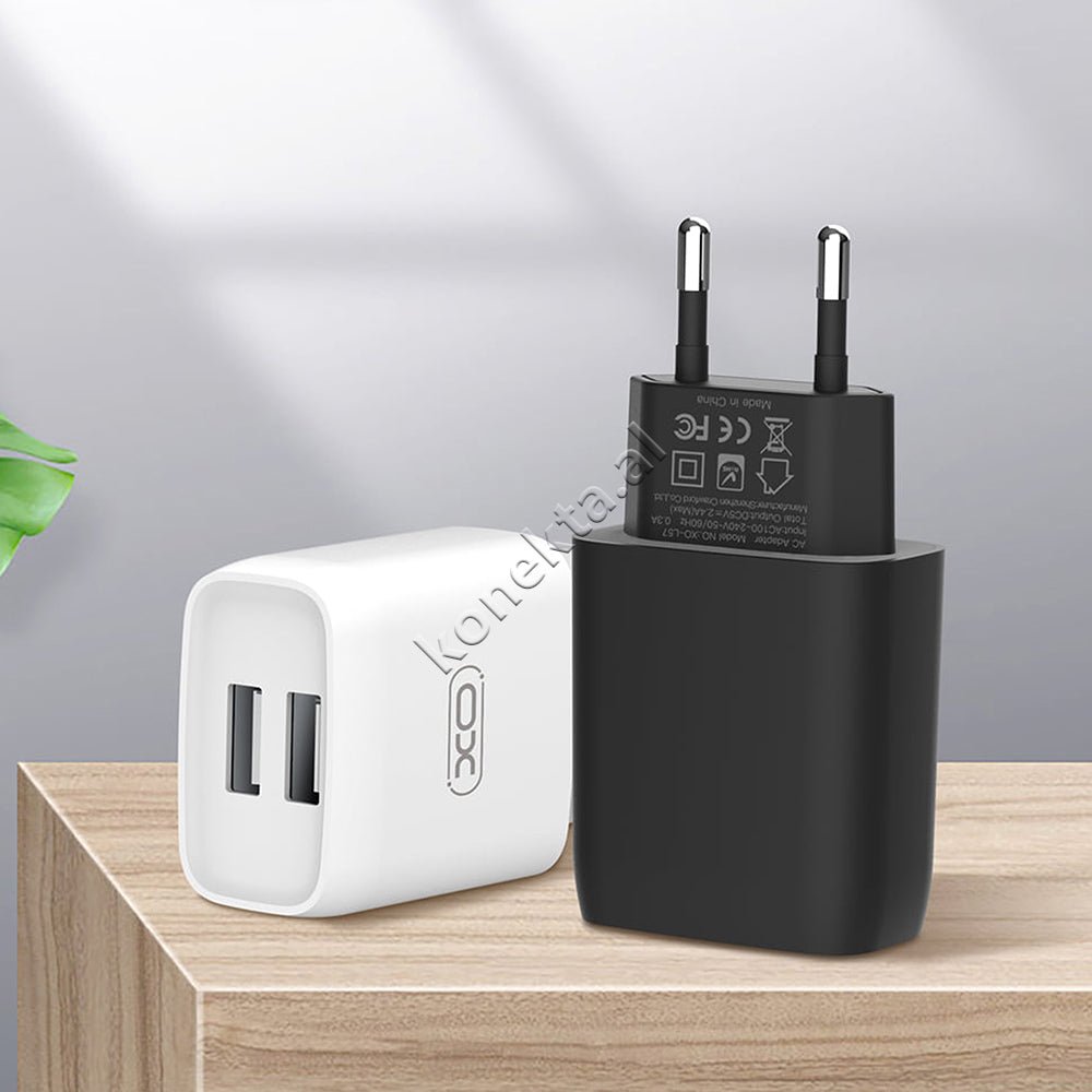 XO Adaptor Karikimi Me Dy Porta, E Bardhe - Thumbnail 2