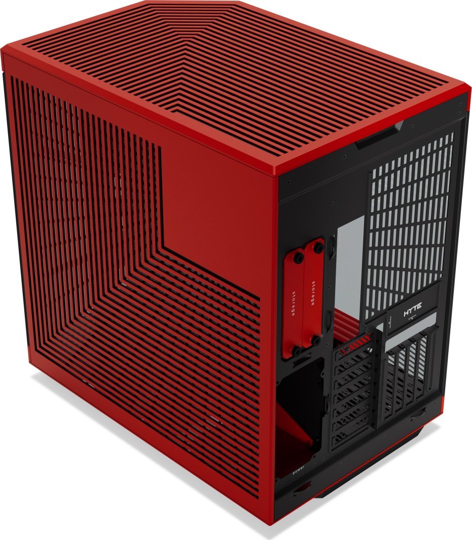 Hyte Y70 Case, Black/Red - Thumbnail 4