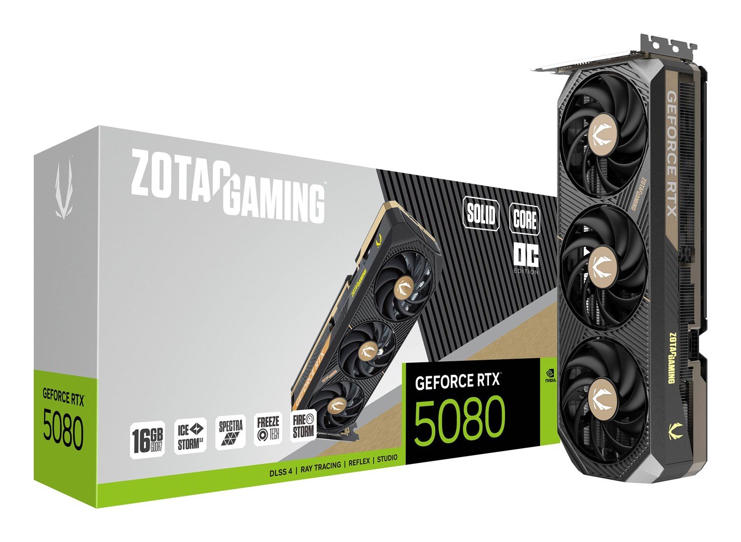 Zotac GAMING GeForce RTX 5080 SOLID CORE OC NVIDIA, 16 GB GDDR7 - Thumbnail 8