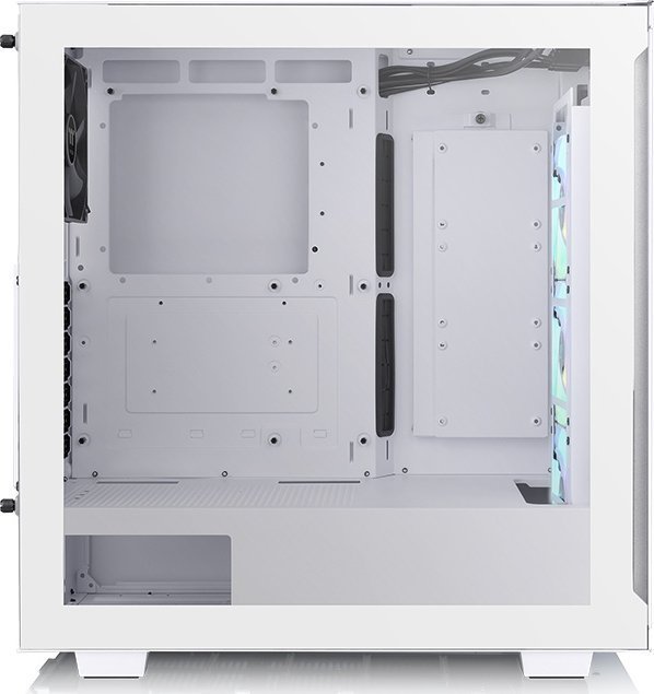 Thermaltake V350 TG ARGB Air Snow Case, Midi Tower, White - Thumbnail 4