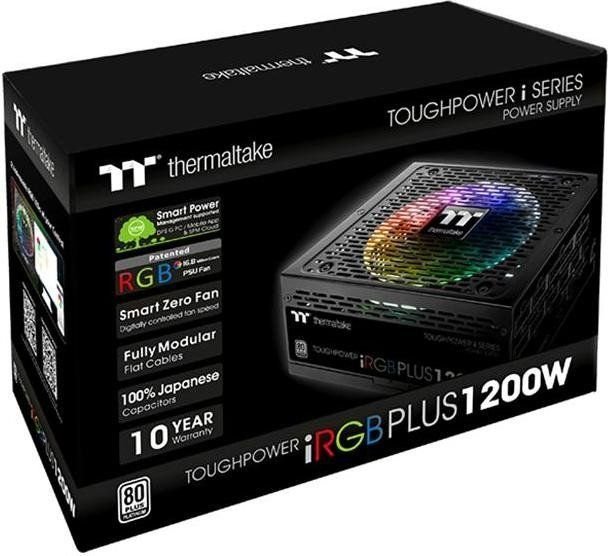 Thermaltake Toughpower iRGB 80 Plus Power Supply, 1200W - Thumbnail 2
