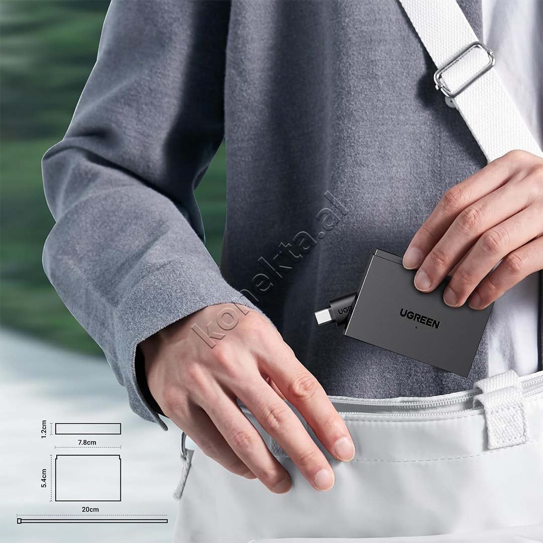 UGreen Adaptor HUB 4 Ne 1 Dhe Lexues Karte SD/TF - Thumbnail 7