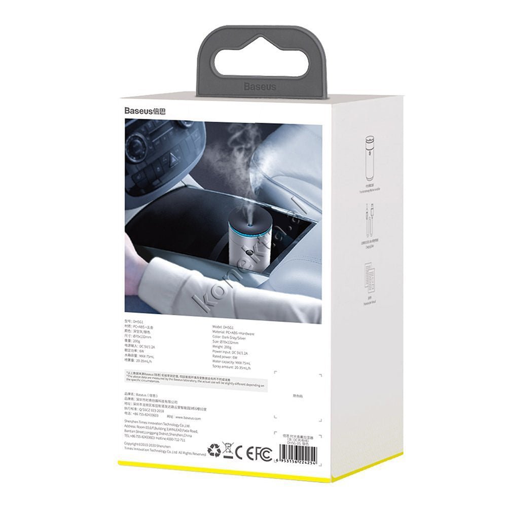 Baseus Aromatherapy Air Purifier, 75ml, Grey / Silver - Thumbnail 20