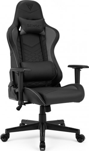 SENSE7 Spellcaster Gaming Chair, Black/Grey - Image 1