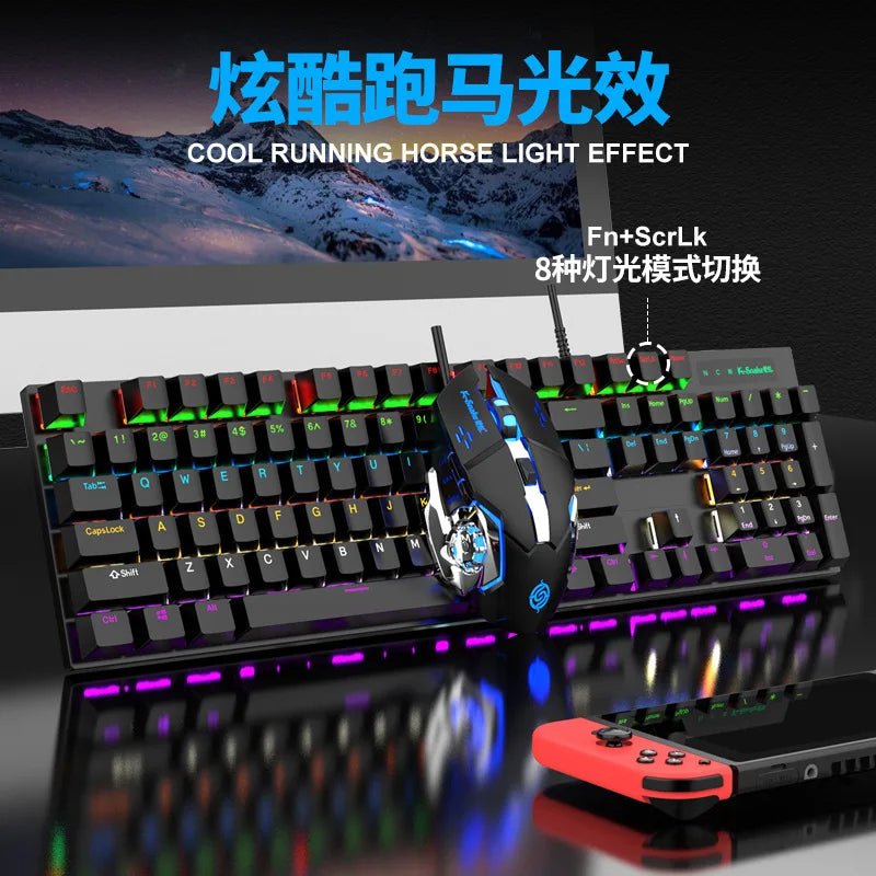 KSNAKE KM600 Gaming Keyboard and Mouse Set, Wired RGB - Thumbnail 3