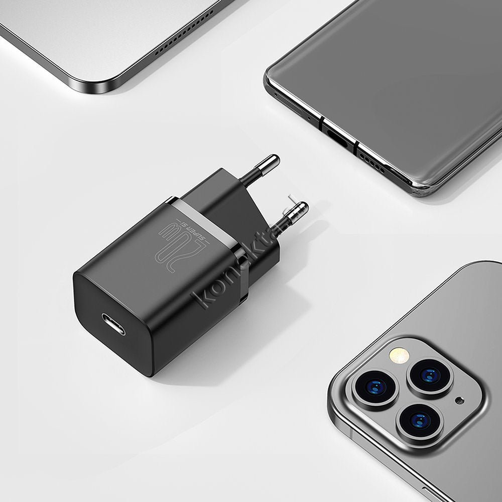 Baseus Charger with Type-C Port and 20W Charging Cable - Thumbnail 8