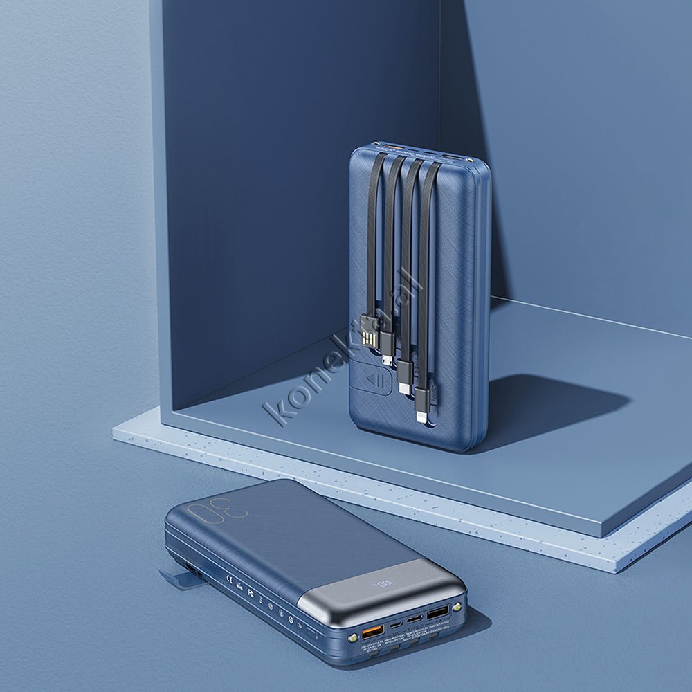 REMAX 30000mAh External Battery, Blue - Thumbnail 7