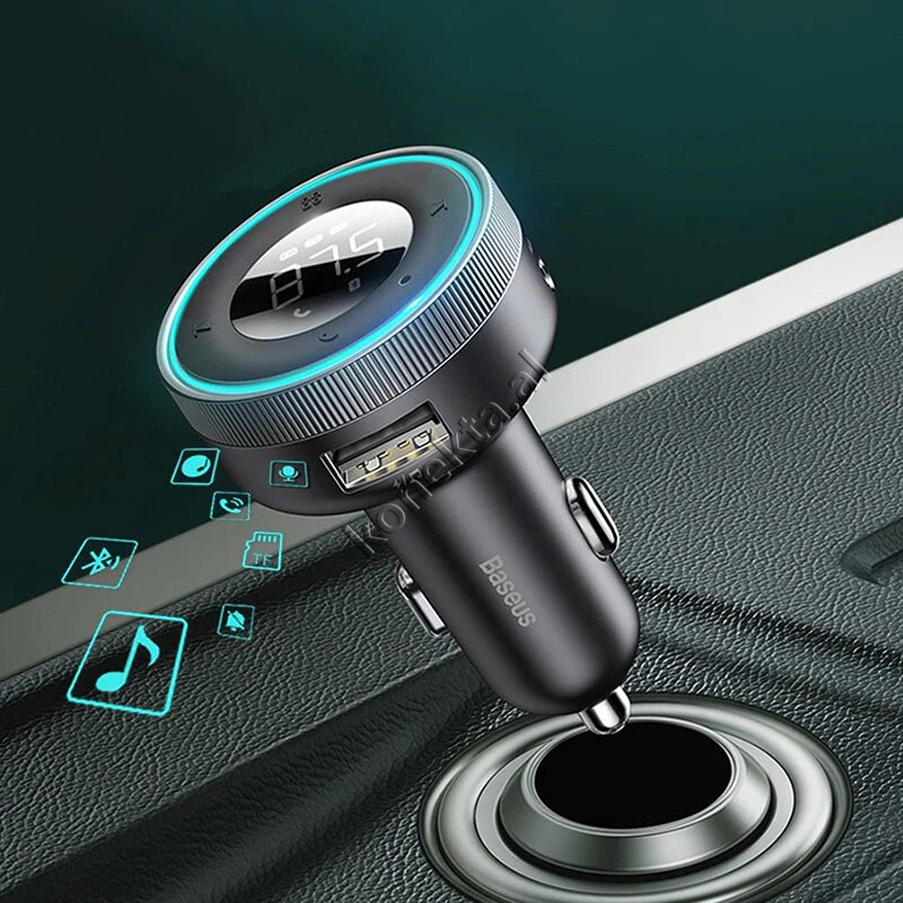 Baseus Adaptor Karikimi 18W dhe MP3 me Bluetooth, E Zeze - Image 1