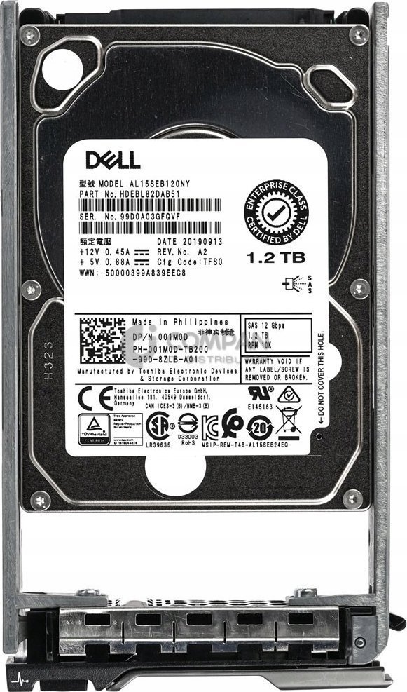Dell Disk, 1.2TB, 2.5'', 6GB/s - Thumbnail 4