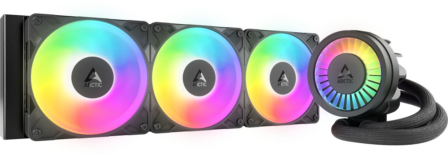Arctic Liquid Freezer III Pro 360 A-RGB Cooler, Black - Image 1