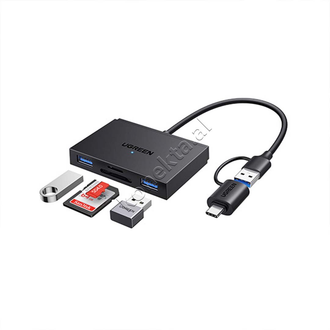 UGreen Adaptor HUB 4 Ne 1 Dhe Lexues Karte SD/TF - Thumbnail 8
