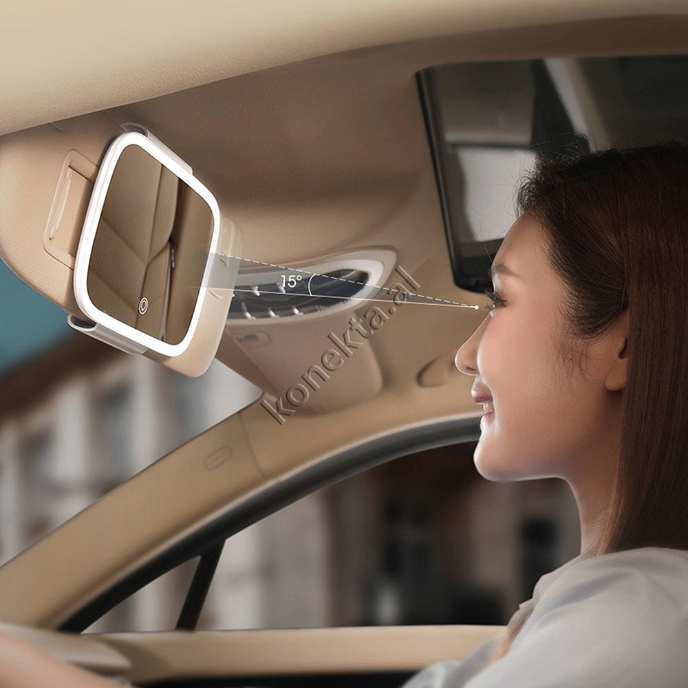 Baseus Delicate Queen Car Makeup Mirror with Light - Thumbnail 11