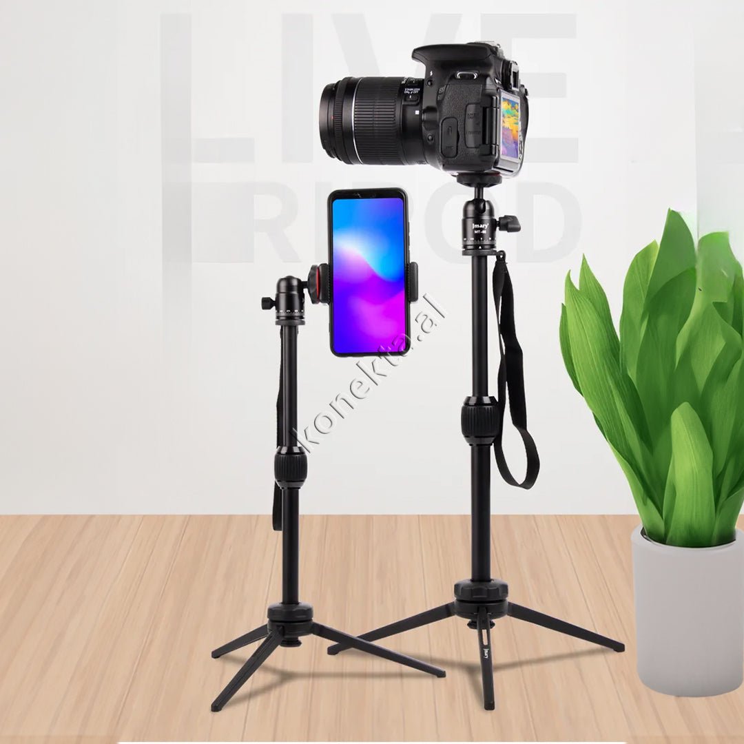 Jmary Tripod, Adjustable Length 28.5cm-39.5cm, Aluminum & ABS - Image 1