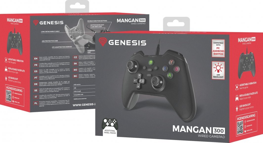Genesis Mangan 300 Controller, Wired, Black - Thumbnail 14