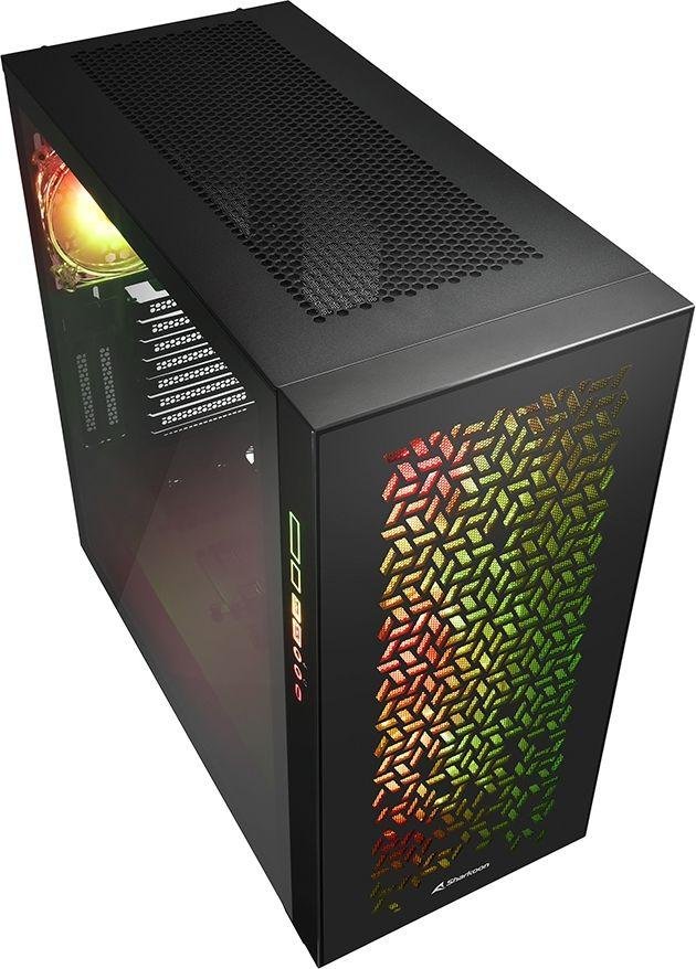 Sharkoon Elite Shark CA300H ARGB Case, Black, Full Tower - Thumbnail 3