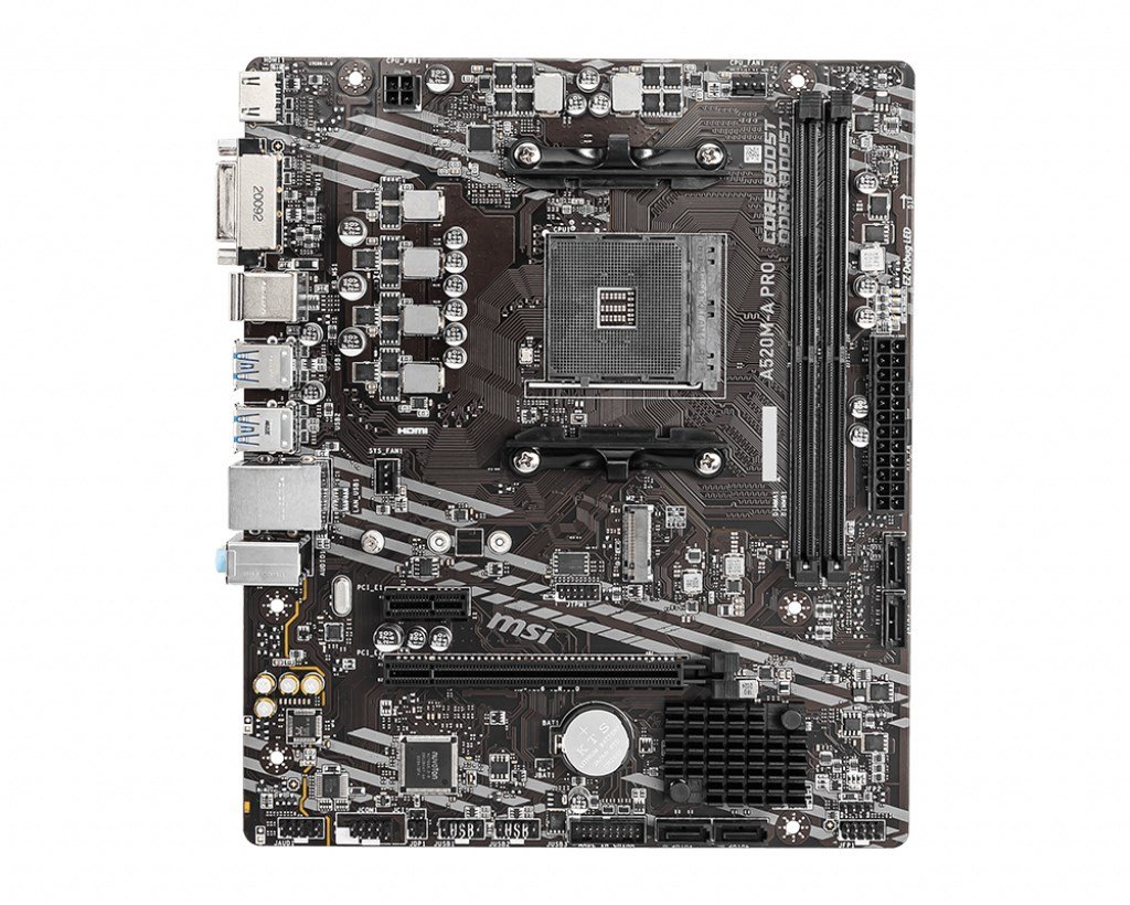 MSI A520M-A PRO Motherboard Socket AM4 - Image 1