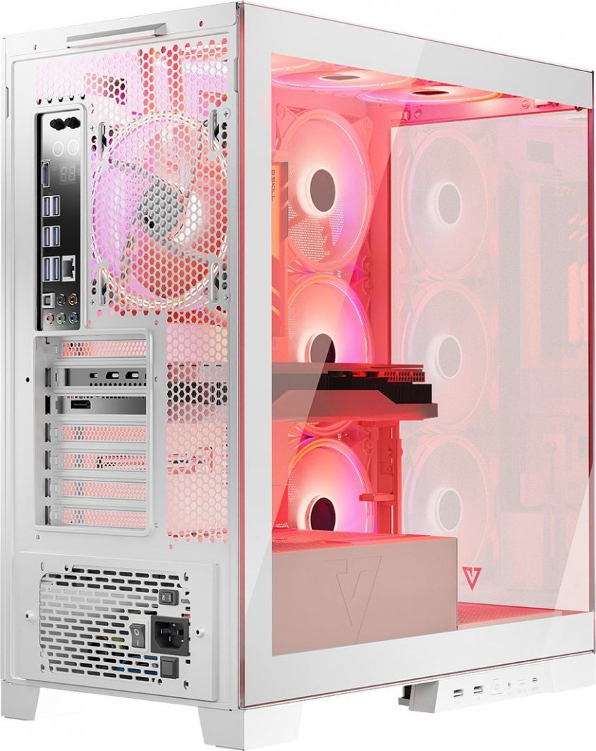 Modecom Volcano Space Apex ARGB Case, White, Midi Tower - Thumbnail 7