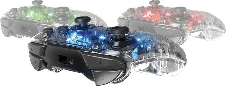 PDP Afterglow Deluxe Controller, Wireless, Transparent - Thumbnail 7