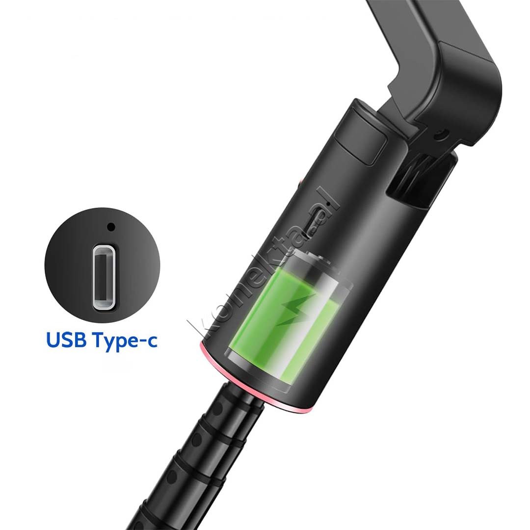 tjetertjeter Tripod Per Telefon Me Sensor Ndjekjeje Inteligjent 360° Me Drite - Thumbnail 3