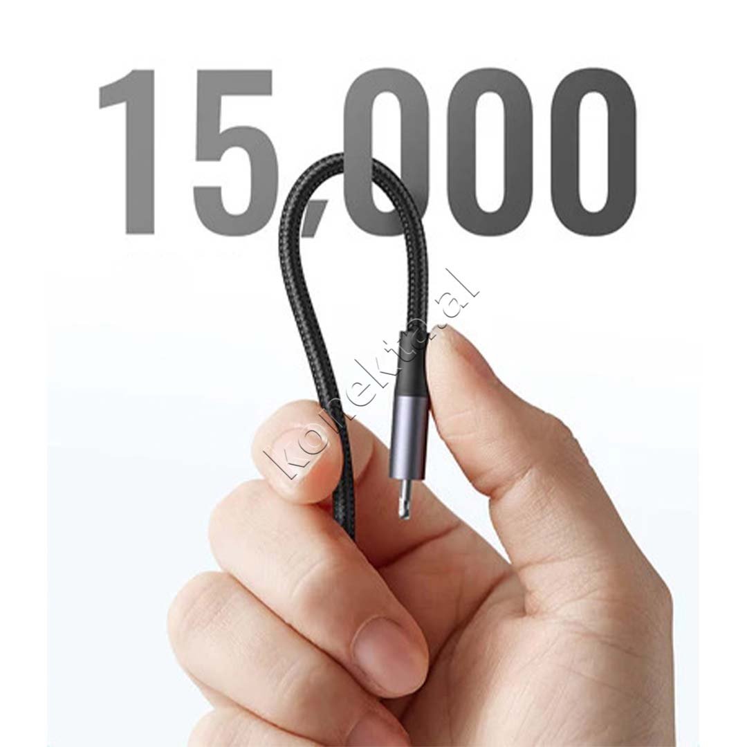 UGreen USB-C to Lightning Cable, 1m, Black / Silver - Thumbnail 3