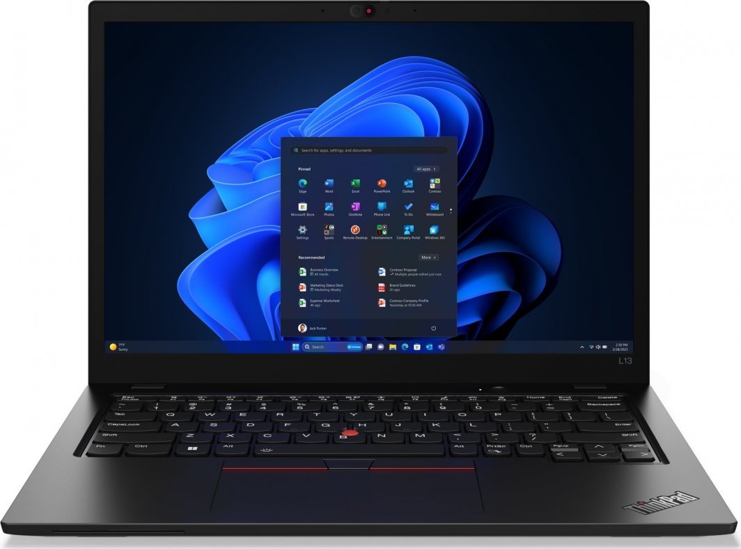 Lenovo ThinkPad L13 Laptop, 13.3", Intel Core Ultra 5 125U, 16 GB RAM, 512 GB SSD, Windows 11 Pro, Black - Image 1