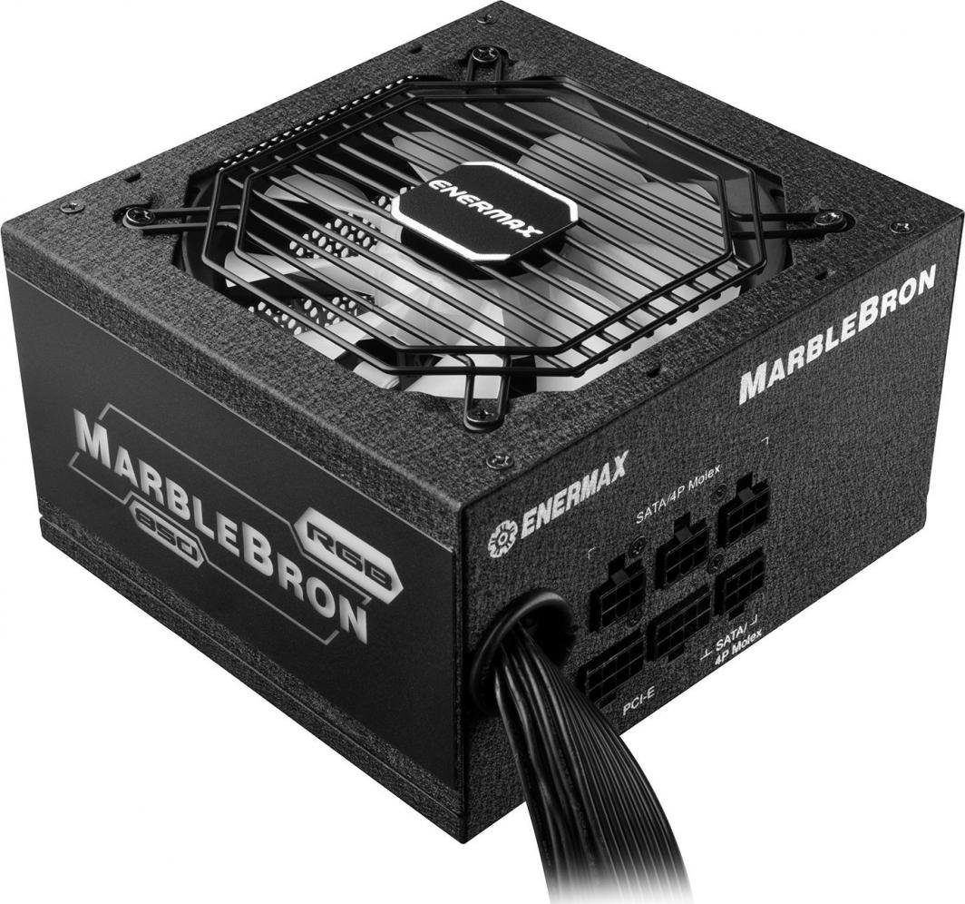 Enermax MarbleBron RGB EMB850EWT-RGB ATX Power Supply, 850W - Thumbnail 6