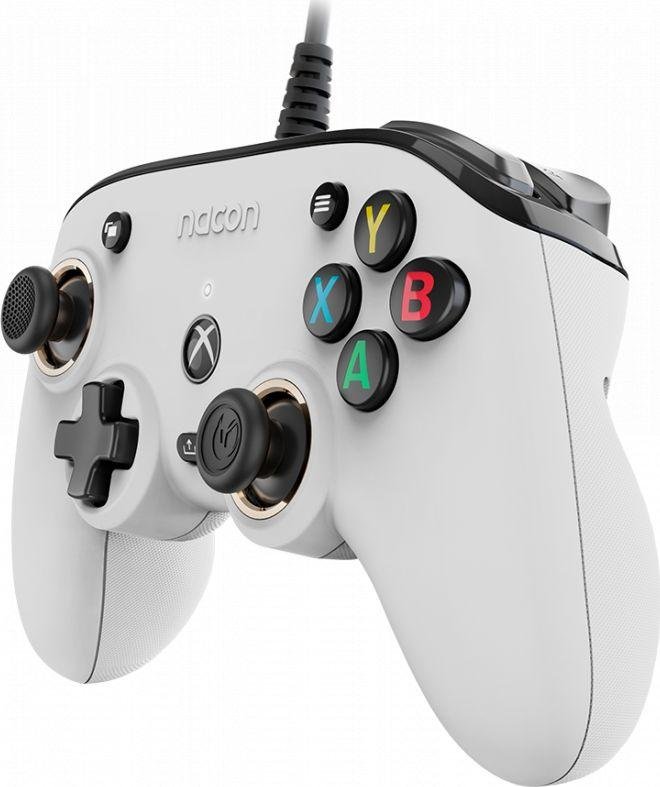 Nacon Pro Compact Controller, Wired, White - Thumbnail 2