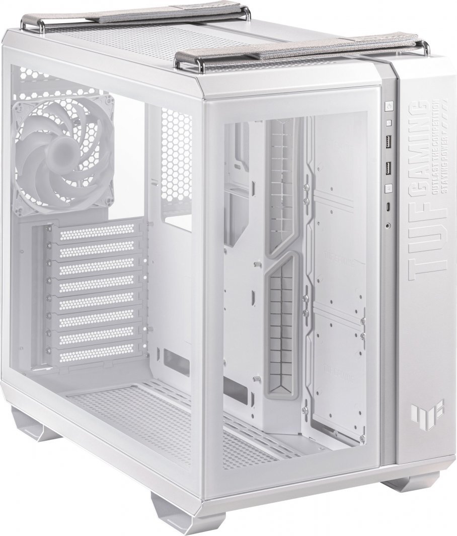 Asus TUF Gaming GT502 PLUS TG ARGB Case, White, Midi Tower - Thumbnail 8