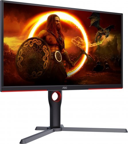AOC 25G3ZM/BK Monitor, 24.5", 1920 x 1080 (FullHD), 240Hz, Black/Red - Thumbnail 2