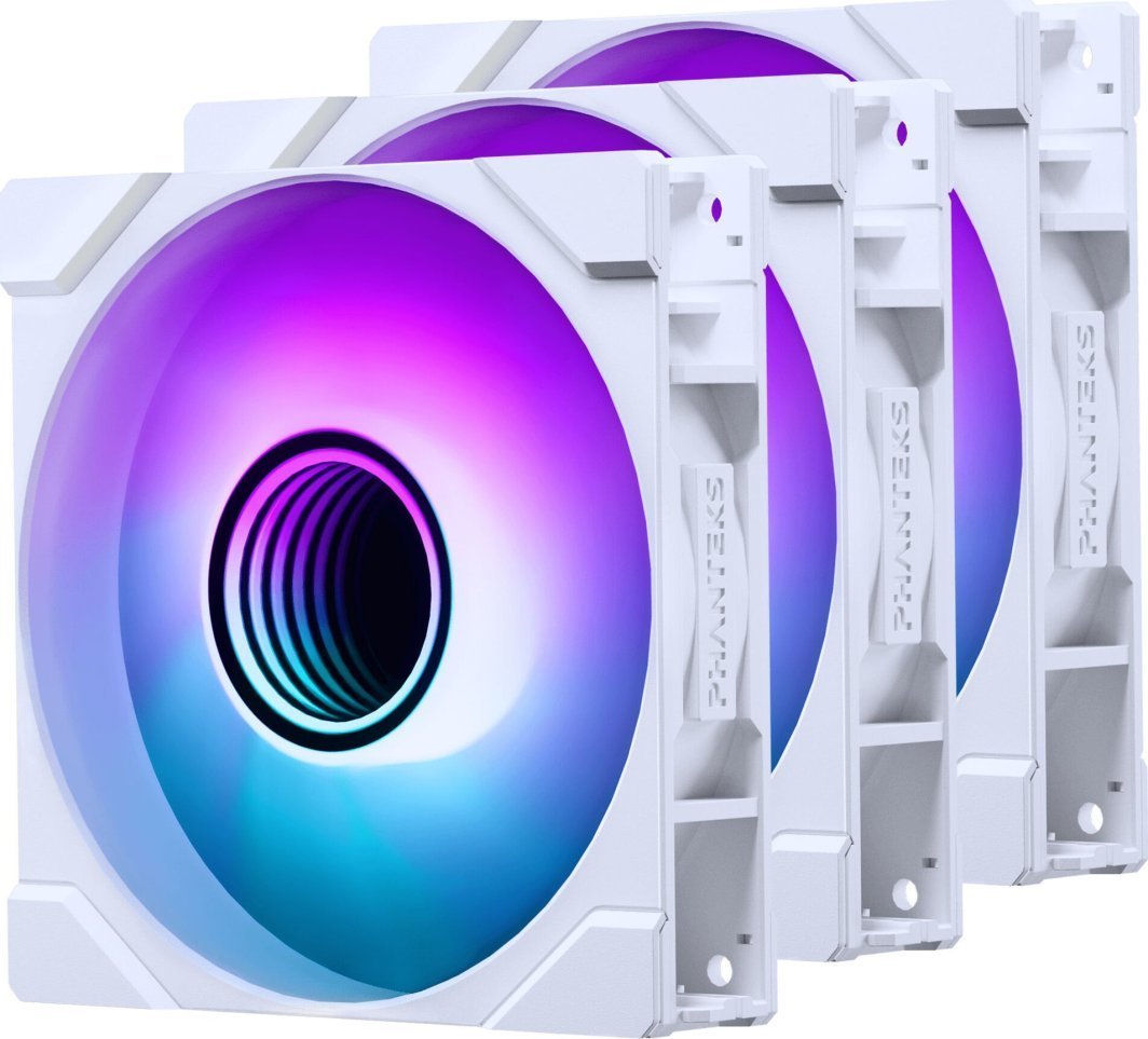 Phanteks M25G2-120 Cooling Fan, 3-pack, White - Image 1