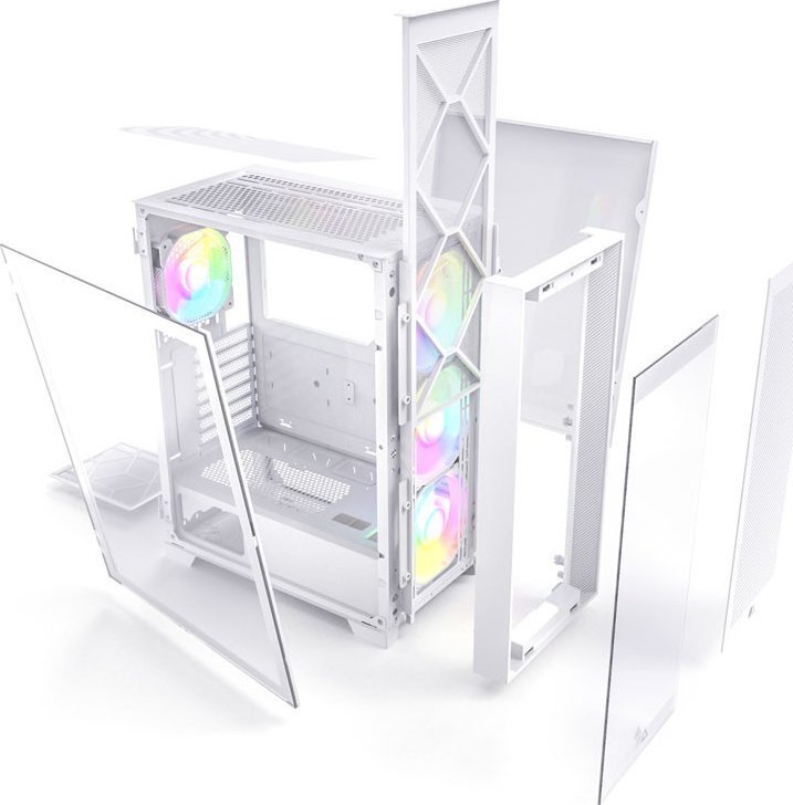 Montech AIR 1000 Premium Case, White, Midi Tower - Thumbnail 5