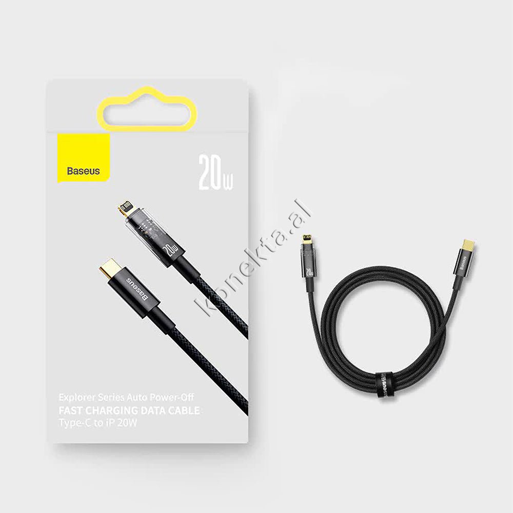 Baseus Type-C to Lightning Charging Cable, 20W, 1m - Thumbnail 2
