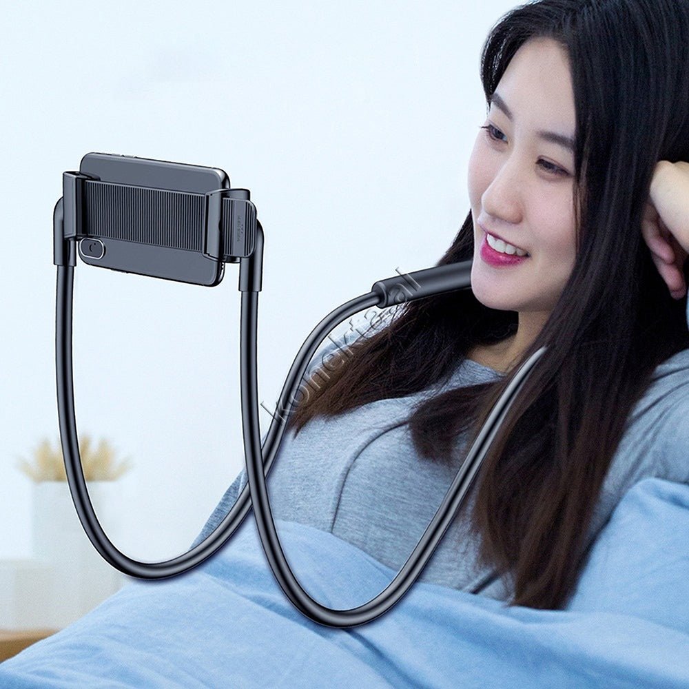 Baseus Neck-mounted Phone and Tablet Holder, Black / White - Thumbnail 6