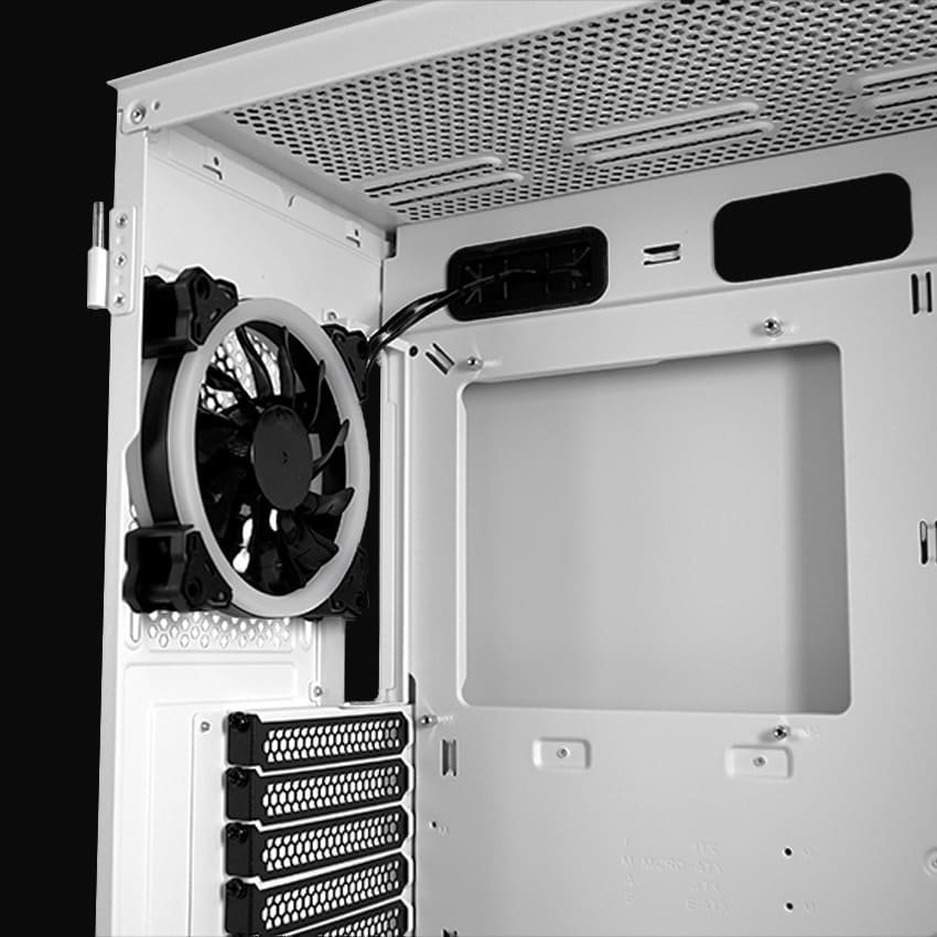 LC-805BW-ON Holo-1_X Midi-ATX Case, Black/White - Thumbnail 19