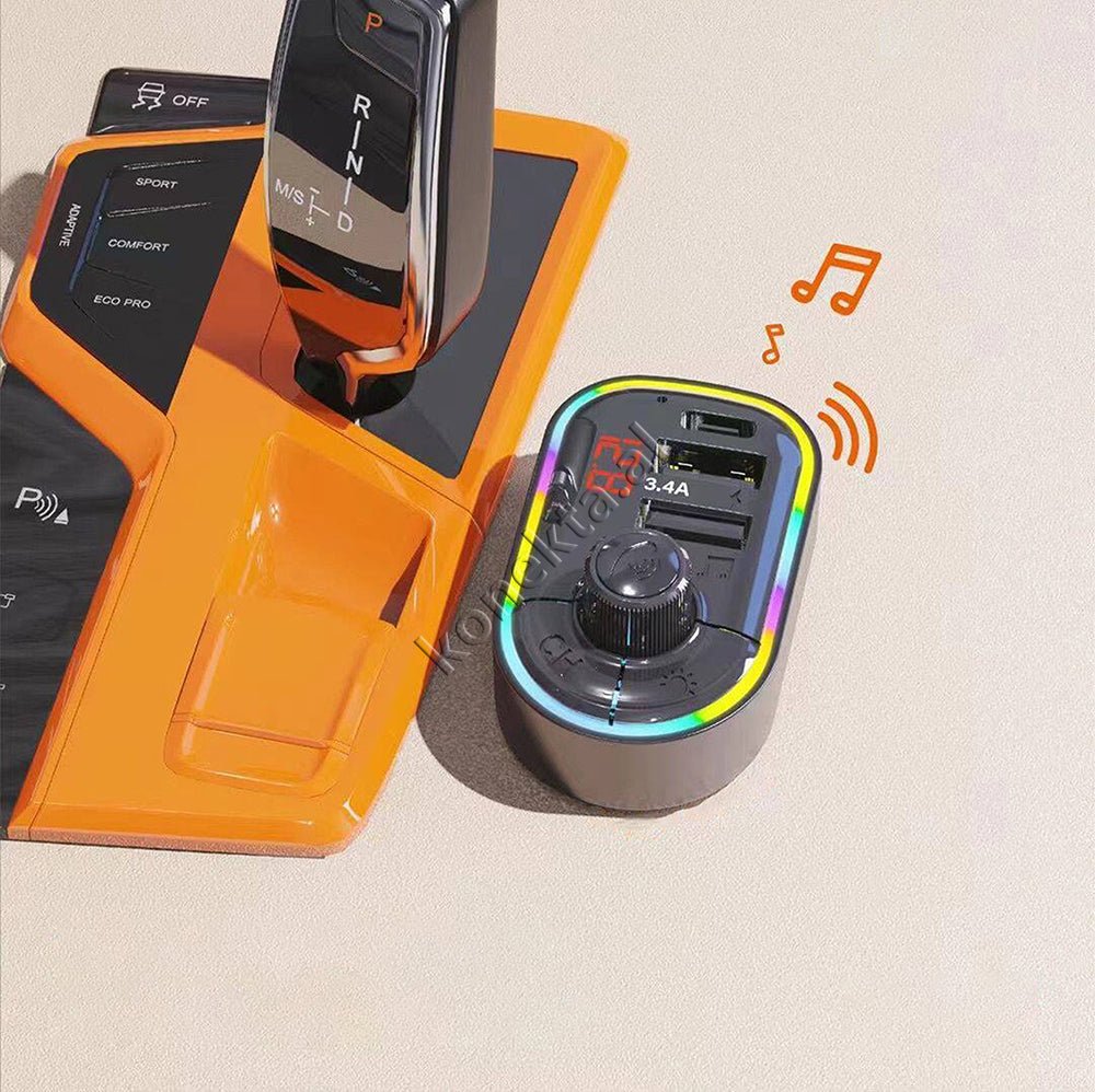 MOXOM Adaptor Karikimi Fast Charge Dhe MP3 Me Bluetooth - Thumbnail 3
