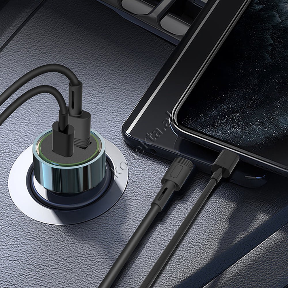 XO Karikues Makine 20W me Porte USB & Type-C dhe Kabell Lightning 1m, E Zeze - Thumbnail 4