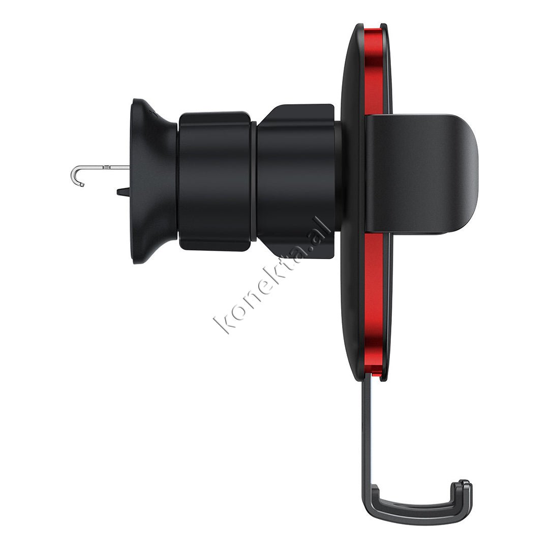 Baseus Metal Age II Phone Holder, Black with Red - Thumbnail 3