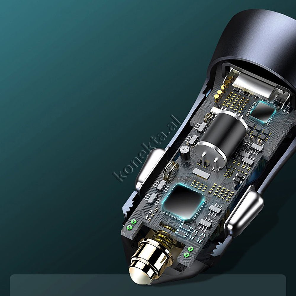 Baseus Car Charger 40W with USB Type-C Cable - Thumbnail 16