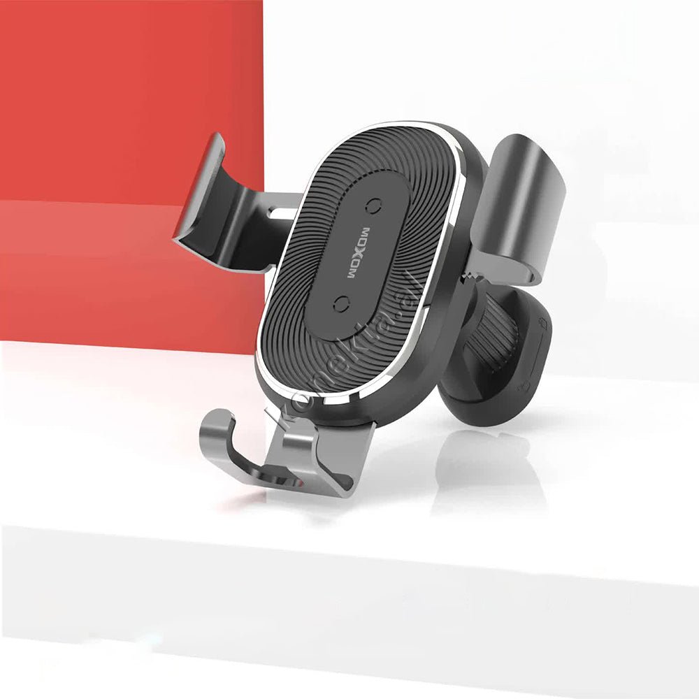Moxom Mbajtese Celulari Per Makine Me Karikim Wireless 15W, E Zeze / E Argjendte - Thumbnail 3
