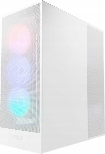 NZXT H7 Flow RGB Case, White, Midi Tower - Image 1